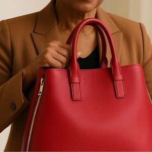 Tom Ford Red Tote Bag